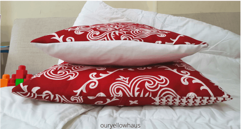 sew envelope pillow case